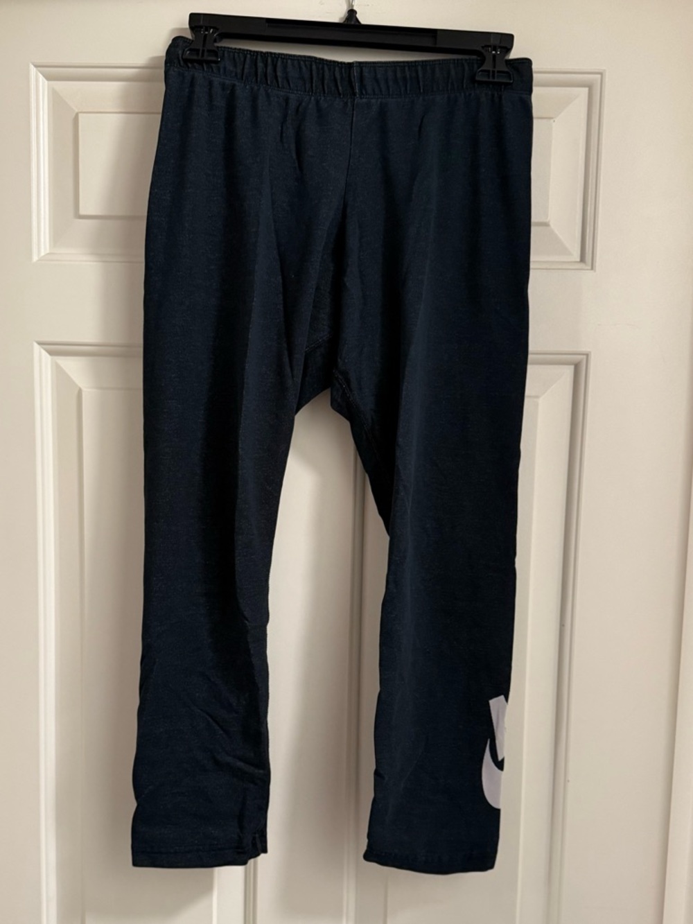 Nike Black Women’s Athletic Leggings with White Swoosh